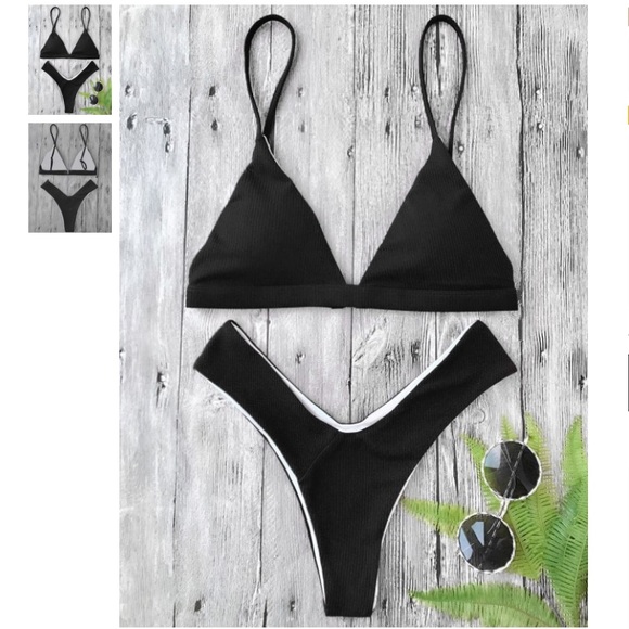 Zaful Other - Black thong bikini